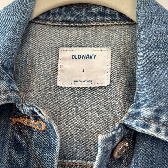 OLD NAVY DENIM JEAN JACKET WOMENS SMALL - Picture 2 of 9